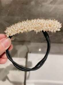 1pc Crystal Hair Styling Tool, Slouchy Twist Bun Maker, Messy Bun Donut Hair Accessories,Summer,Holiday,Travel - Multicolor - View 5