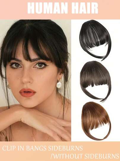 Tóc mái kẹp cho nữ, kiểu mái mỏng nhẹ với phần tóc hai bên thái dương, thoáng khí và dễ đeo cho mọi loại tóc. Tóc mái kẹp tự nhiên cho nữ, kiểu mái mỏng nhẹ với tóc mai – Kiểu tóc mái kẹp tự nhiên cho nữ – Kiểu cơ bản, tóc giả mái mini thời trang, tóc mái giả kẹp, tóc mái kẹp bằng tóc thật, tóc mái mỏng nhẹ, tóc mái giả cho vẻ thanh lịch hàng ngày, quà tặng cho phụ nữ.