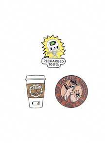 1/3 buc insignă emailată cu craniu amuzant, cu încărcare de cafea, design umoristic multi-scenă, accesoriu de modă potrivit atât pentru bărbați, cât și pentru femei, purtare zilnică, cadou perfect pentru prieteni - Multicolor - Vizualizare 13