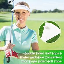 13pcs Golf Club Regrip Tape, 2 Inch X 10 Inch Solvent Activated Double-Sided Grip Tape - White - View 6