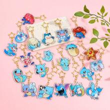 pocket monsters 10 móc khóa acrylic hình Pokemon ngẫu nhiên, móc khóa hoạt hình anime, phụ kiện ba lô - Nhiều màu - Xem 3
