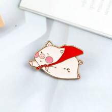 1 pezzo Spilla carina a forma di maialino cartoni animati, spilla adorabile per donna, adatta come accessorio per camicia, borsa, spilla a forma di maialino alato, spilla ciondolo dolce per vestito, abbigliamento, zaino, adatta per scuola, ufficio, camicia, giacca, può essere usata come gioiello, spilla per costume di Natale e Ognissanti, regalo divertente per insegnanti - spilla - Visualizzare 6