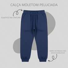 Kit 3 Calças Moletom Escolar Menino Infantil 1 ao 14 - Multicolorido - Visão 6