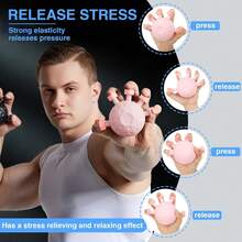 1pc Finger Strength Trainer, Rock Climbing Finger Strength Trainer, Hand Grip Strength Trainer, Hand Muscle Strength Trainer - Multicolor - View 5