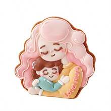 Bộ 2 khuôn cắt bánh quy hình hoa mẹ và bé | Khuôn làm bánh dập nổi 3D dành cho Ngày của Mẹ - Khuôn nhựa để làm những món bánh ấm áp "Yêu mẹ" cho Ngày của Mẹ, tiệc mừng em bé và làm quà tặng. - Xem 2