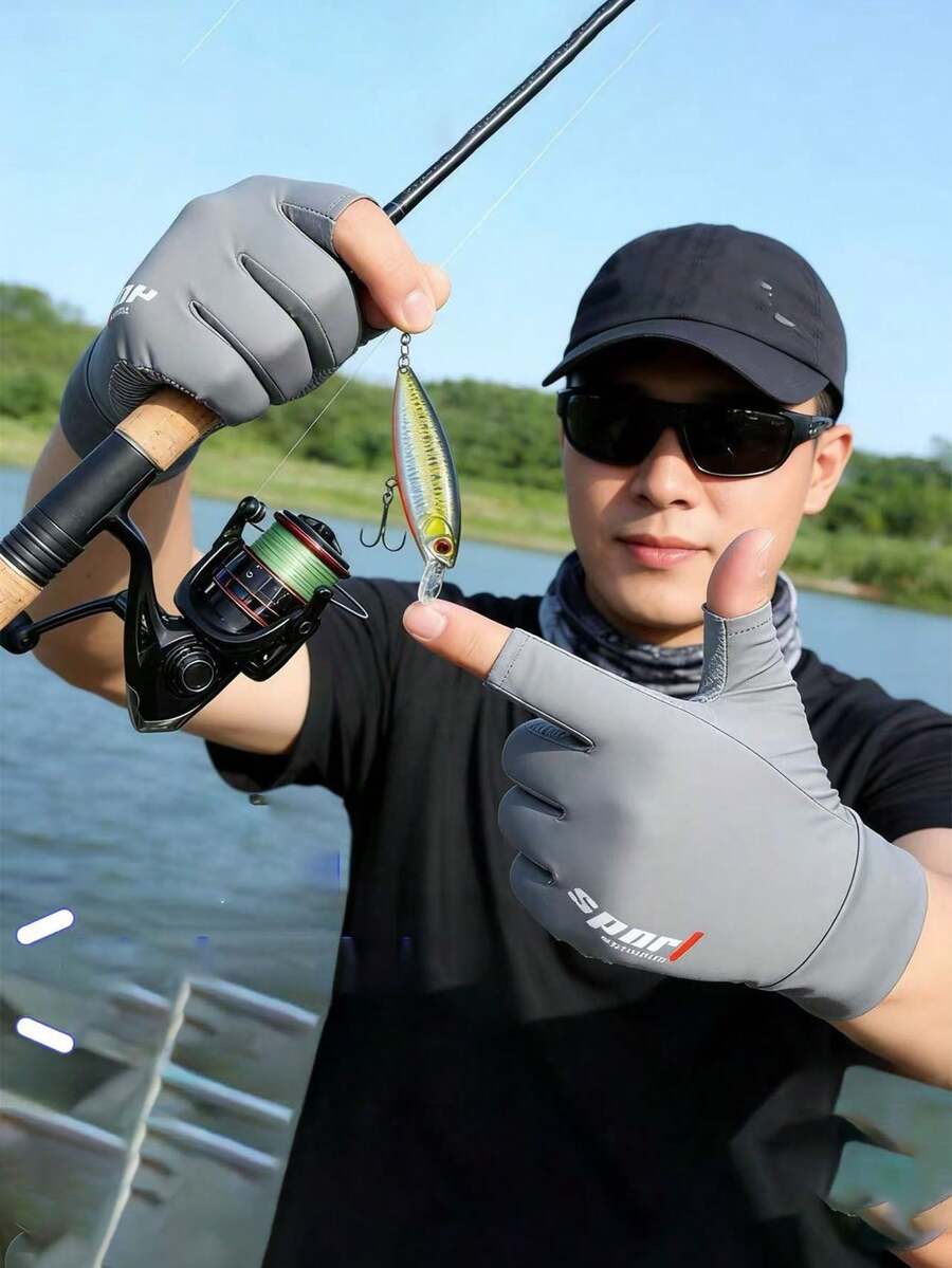 Outdoor UV Protection Gloves For Driving, Cycling, Fishing - Multicolor - View 1