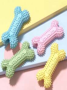 Juguetes para masticar para perros pequeños, hueso hueco con púas que ayuda a los cachorros a moler los dientes y aliviar el aburrimiento, suministros de bolas de masticación duraderas para mascotas - Multicolor - Ver 1
