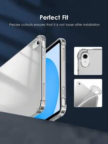 Funda protectora de silicona suave con diseño de cojín de aire amortiguador, adecuada para modelos de 10.9 pulgadas y 11 pulgadas de la 11a y 10a generación de 2022-2025, cubierta transparente de Body completo para tableta - transparente - View 2