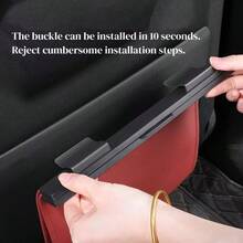 1pc Large Capacity Foldable Car Trash Can - Waterproof Backseat Garbage Bin With Hook - Reusable Car Litter Organizer Box For Snacks, Bottles And Car Cleaning Supplies - A - View 6