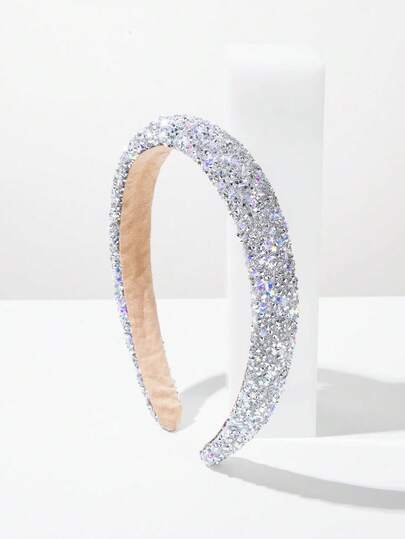 1 chiếc băng đô cài tóc kiểu Hàn Quốc màu trơn, chất liệu mút xốp, viền mỏng, đính đá hình ngôi sao năm cánh, phụ kiện tóc tối giản, sáng bóng, đa năng dành cho nữ, phù hợp cho phụ kiện thời trang mùa hè và du lịch.