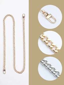 Metal Chain Strap For Women's Handbag, Detachable Shoulder Strap For DIY Bag Making, Replacement Crossbody Strap, Bag Accessories, Bag Decoration Chain Vacation Essentials Bag Straps Bag Charm Bag Chain Accessoires Teacher Gifts - Multicolor - View 1