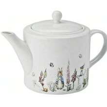 Stow Green Beatrix Potter Peter Rabbit Clic Tea Pot Plus 2x Cup & Saucer - Multicolor - View 1