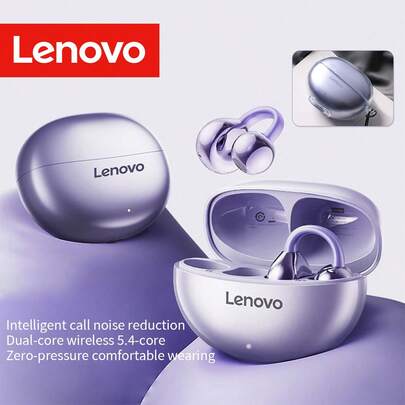 Lenovo 联想 TA410 经典夹式无线耳机，2026 新款，蓝牙 5.4 稳定连接，低延迟，长续航，HiFi 音质，ENC 主动降噪，符合人体工学设计