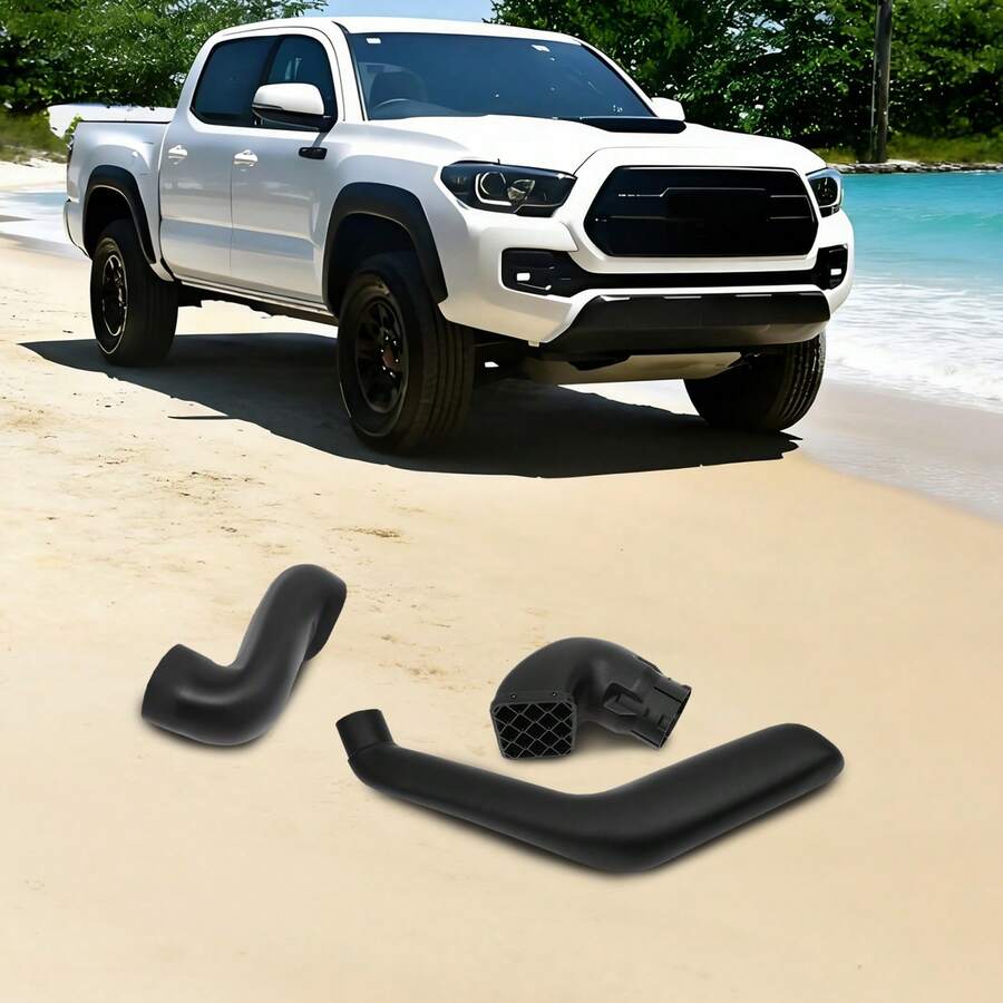 SanBouSi Snorkel Kit For 2005-2015 Toyota Tacoma 4.0L Petrol, Raised Air Intake With Cold-Air Design, PE Rotational Molded Durable Construction, Direct Replacement Right Side Mount For Enhanced Wading Depth - Black - View 1