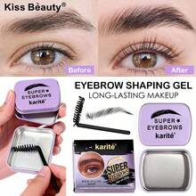 Gel tạo kiểu lông mày trong suốt, gel định hình lông mày kèm cọ, pomade lông mày chống thấm nước, chống mồ hôi kèm cọ, giúp tạo dáng lông mày tự nhiên, lâu trôi, dễ thoa, phù hợp với mọi loại da, gel định hình chắc chắn, thích hợp cho lông mày không vào nếp, món quà tuyệt vời cho Ngày của Mẹ hoặc Ngày Valentine. - Gel kẻ lông mày kèm cọ - Xem 1
