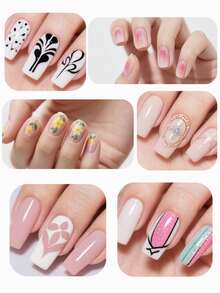 Bộ dụng cụ vẽ móng nghệ thuật 6 món, gồm cọ vẽ móng hai đầu, bút kẻ viền móng, dụng cụ chấm móng, phụ kiện làm móng tại nhà và salon. - màu đen - Xem 4