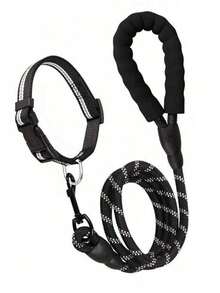 1 Set Black Cat & Dog Reflective Leash, Pet Walking Leash For Dogs & Cats, 2pcs - Black - View 9