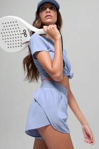 Alo Yoga Alo Match Point Short True To Size Women's Winter Frost W6334r - 藏蓝色 - 查看 4