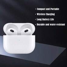 Auriculares inalámbricos usados AirPods (3.ª generación), resistentes al agua y al polvo, compatibles con teléfonos y tabletas Apple, para llamadas y deportes, en condición casi nueva al 97% - Ver 2