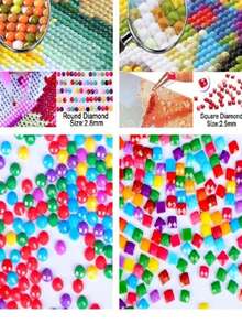 1 Digital Diamond Painting. Love And The Sea - round diamond - View 4