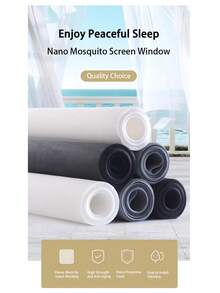 DIY Nano Mesh Screen/Invisible Window Mosquito & Dust Proof Net, Self-Installation For Home & Outdoor, Anti-Insect Net - White - View 11