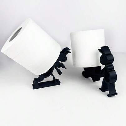 Soporte para papel higiénico con forma de hormiga linda, dispensador creativo de rollo de papel, accesorio de decoración de baño interesante