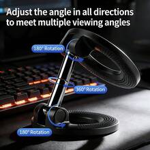 Giá đỡ điện thoại từ tính hai mặt mới cho ô tô, nam châm mạnh, chất liệu kim loại chống sốc, xoay 360°, có thể gập lại, thao tác bằng một tay, phù hợp với 16 Pro/15/14/13/12 và tất cả các điện thoại thông minh, thích hợp sử dụng trên bảng điều khiển ô tô, xe tải, SUV, phòng tập thể dục, bàn làm việc và văn phòng. - màu đen - Xem 4