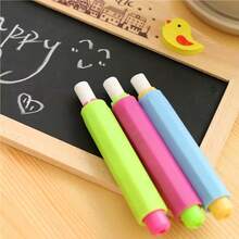 5pcs Retractable Colorful Chalk Holders For Teachers, With Ultra-Fine Dustless Chalk, Random Colors (Suitable For Blackboards, Writing And Drawing) - Organizational Tool For Educators, Back To School - Multicolor - View 6