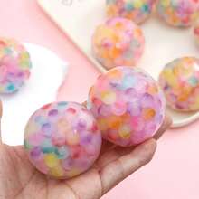 1pc Adult & Teenager Sensory Stress Relief Ball, ADHD Anxiety Squeeze Toy With Soft Gel Ball, Fidget Toy For Relaxation, Focus Assistance, Tactile Stimulation, Hand Massage, Smooth Texture, High-Quality Sensory Ball - Multicolor - View 6