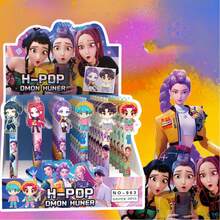 Hasbro Bút bi gel hình nhóm nhạc nữ hoạt hình, chất lượng cao, đầu bút 0.5mm màu đen, thích hợp để viết và học tập. - A - Xem 3