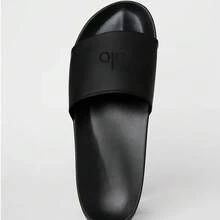 ALO Yoga Unisex Lightweight Comfort Slides | Cushioned Supportive Thong Slippers With Grip-Enhanced Sole For Men & Women - màu đen - Xem 6