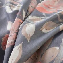 3件套100%涤纶磨毛玫瑰印花床笠套装[1个床笠+2个枕套]，适用于卧室，四季皆宜。 - 薔薇 - 查看 9