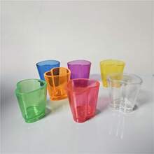 6pcs Heart-Shaped Glass Cup Set, Cute Mini Bar Accessories, Wedding Heart-Shaped Glass Decor, 1.5oz Capacity, Suitable For Limoncello, Vodka, Aperitif, Dessert, Espresso, Tequila, Ideal For Valentine's Day, Wedding, Easter, Mother's Day - Multicolor - View 6
