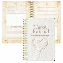 A5螺旋装订塔罗牌日记本 - 106页，包含牌面解读、5.8x8.5英寸防水封面、月相追踪和灵性洞察，适合女性使用。 - A5 - 查看 23