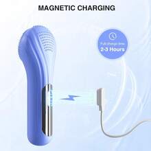 5 Modes Silicone Face Scrubber, Waterproof Face Scrubber Exfoliator For Men & Women, Rechargeable Electric Facial Cleansing Brush For Deep Cleansing, Exfoliating, Massage (Blue) - Mặc định - Xem 5