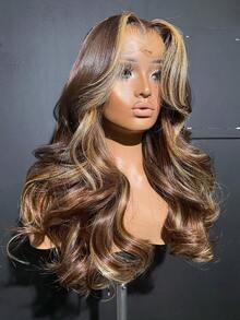 250% Density 13x6 Lace Front Wigs Human Hair Pre Plucked With Baby Hair 13x4 Body Wave HD Transparent Lace Front Human Hair Wigs For Women Ear To Ear Long Hairline 8inch-42inch - S4/27 - 查看 2