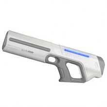 Automatic Refill Electric Water Gun, Pulse Jet Water Gun With LED Light Show, 40-Foot Long-Range Rapid-Fire Water Gun, USB Rechargeable High-Capacity Water Gun, Suitable For Children And Adults, Adult Water Gun Suitable For Pools, Beaches, And Backyards. - Blue - View 5