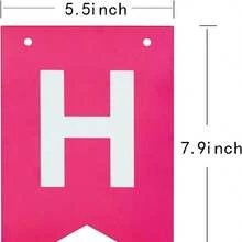 1 Set Colorful Birthday Party Decorations, Happy Birthday Banner & Flags, Suitable For Kindergarten Decor - Color - View 2