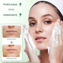 Limpiador facial calmante con centella asiática, control de la grasa, antiacné, limpieza profunda de poros, hidratante facial, - Limpieza profunda - Ver 5