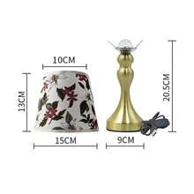 1 đèn bàn họa tiết hoa - Ánh sáng điều chỉnh 3 màu với đế kim loại, đèn trang trí thanh lịch, đèn LED bảo vệ mắt điều khiển bằng nút bấm qua cổng USB, thích hợp cho phòng ngủ, phòng khách, phòng học, văn phòng. - Màu trắng ấm áp - Xem 4