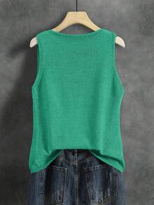 Áo khoác len nữ màu trơn, kiểu dáng Nhật Bản cổ điển, áo cardigan ngắn mặc ngoài thoải mái, đa năng cho kỳ nghỉ hè, mùa thu, mùa xuân. - Màu xanh Bạc hà - Xem 5