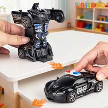 unilabo Transforming Sports Car Toy - Inertia Glide Racing Car - Automatic Transformation - Racing Car, Children's Car Toy, Racing Car, Boys Toy - Multicolor - View 3