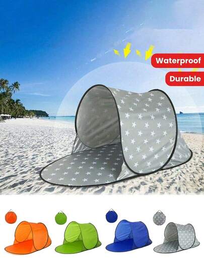 Lều bãi biển lắp ráp nhanh (gói đơn) - Chống tia UV, mái che bãi biển nhẹ, lều trú nắng cho các hoạt động ngoài trời - Lắp đặt nhanh chóng trong 30 giây - Cần thiết cho gia đình đi biển - Đồ dùng cắm trại lễ hội âm nhạc - Che nắng sân sau - Che nắng sự kiện thể thao - Bảo vệ khỏi ánh nắng mặt trời khẩn cấp