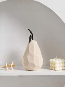 Esculturas de frutas em resina, decoração geométrica minimalista moderna, acessórios de decoração para casa, ideais para armários, festas, mesas de escritório, formatos de pera e maçã. - Vários estilos - Ver 6