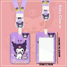 SANRIO 1个可爱卡通学生卡套，带挂绳，可用于公交卡、餐卡、校园卡。 - 彩色 - 查看 5