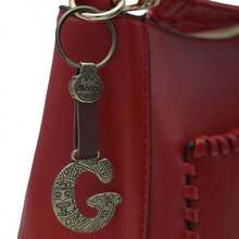 Metal Keychain With Engraved Initial And  Calendar - Handmade Gift Of Mexican Heritage - Letter G - View 6