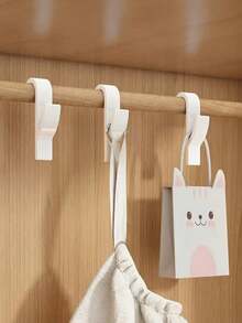 8个免钻孔自粘墙钩，适用于浴室、厨房和卧室，防锈耐用，家居收纳好帮手。 - 彩色 - 查看 3