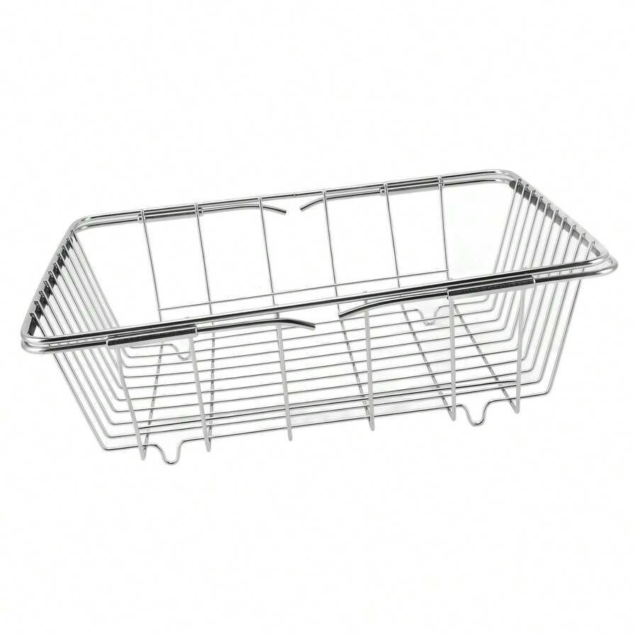Freezer Organizer Bin Stainless Steel Expandable 20KG Load Bearing Freezer Storage Basket Flat Bottom,Organizer Frigo Frigorifero - 查看 1