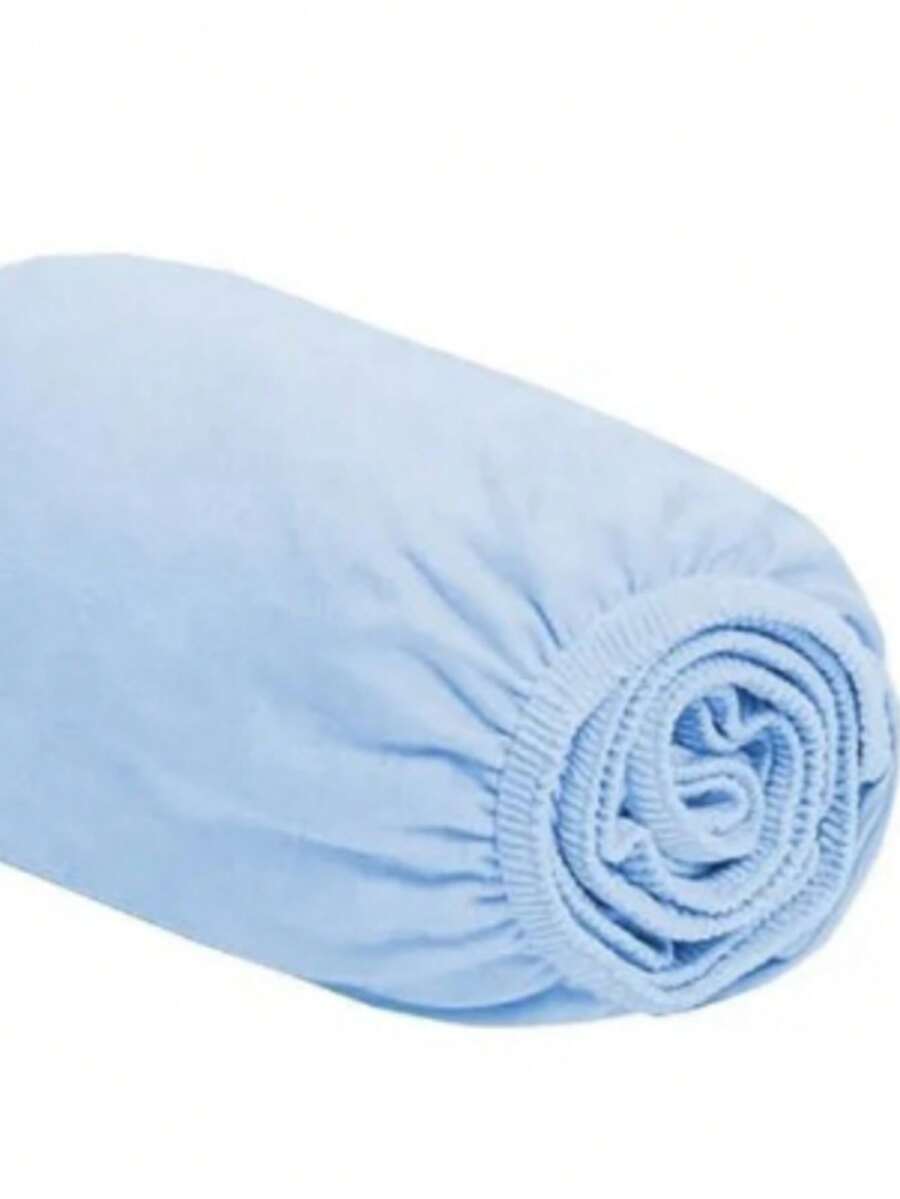 Single Fitted Sheet With Elastic All Around, Micropercal Flex 400 Thread Count, Soft Touch, Single, Double, Queen, King - 藍色 - 查看 1
