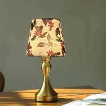 1 đèn bàn họa tiết hoa - Ánh sáng điều chỉnh 3 màu với đế kim loại, đèn trang trí thanh lịch, đèn LED bảo vệ mắt điều khiển bằng nút bấm qua cổng USB, thích hợp cho phòng ngủ, phòng khách, phòng học, văn phòng. - Màu trắng ấm áp - Xem 3